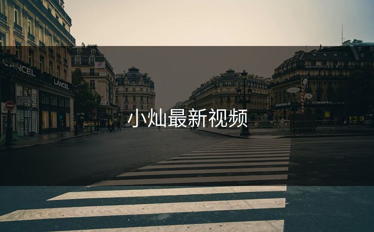 小灿最新视频